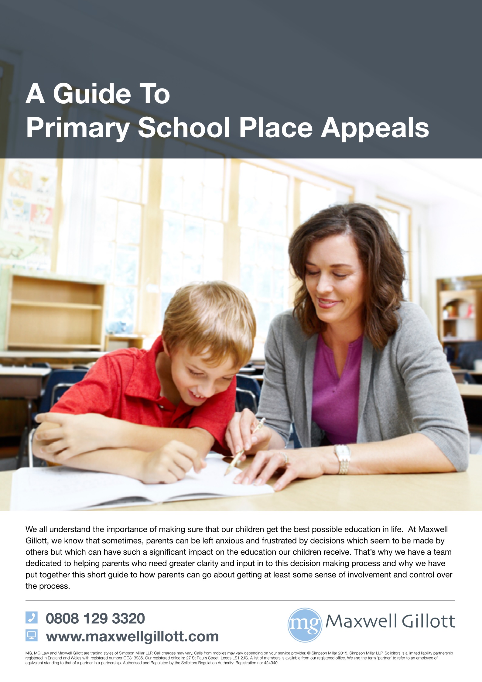 A Guide to Primary School Place Appeals