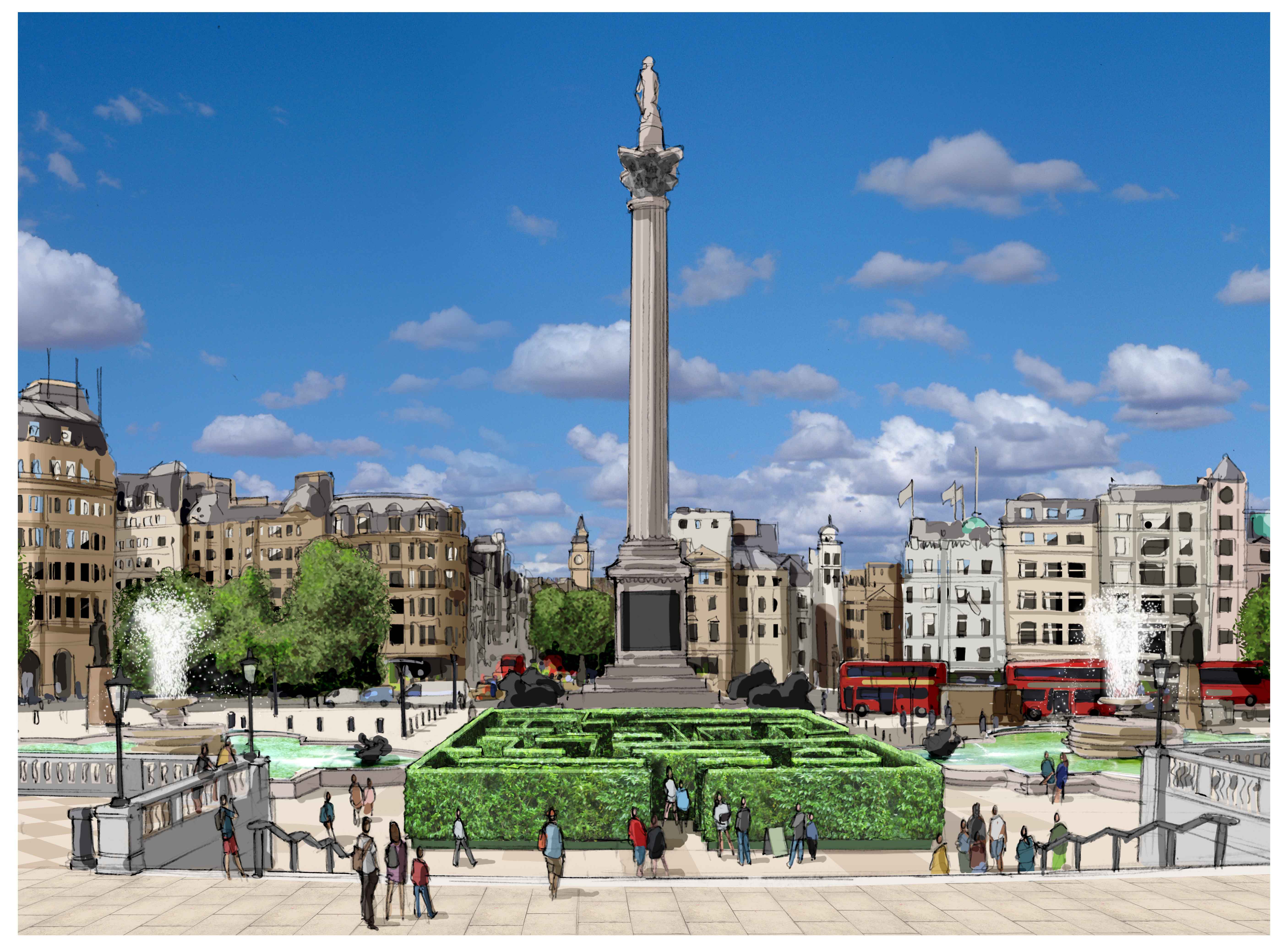 Maze Trafalgar Square