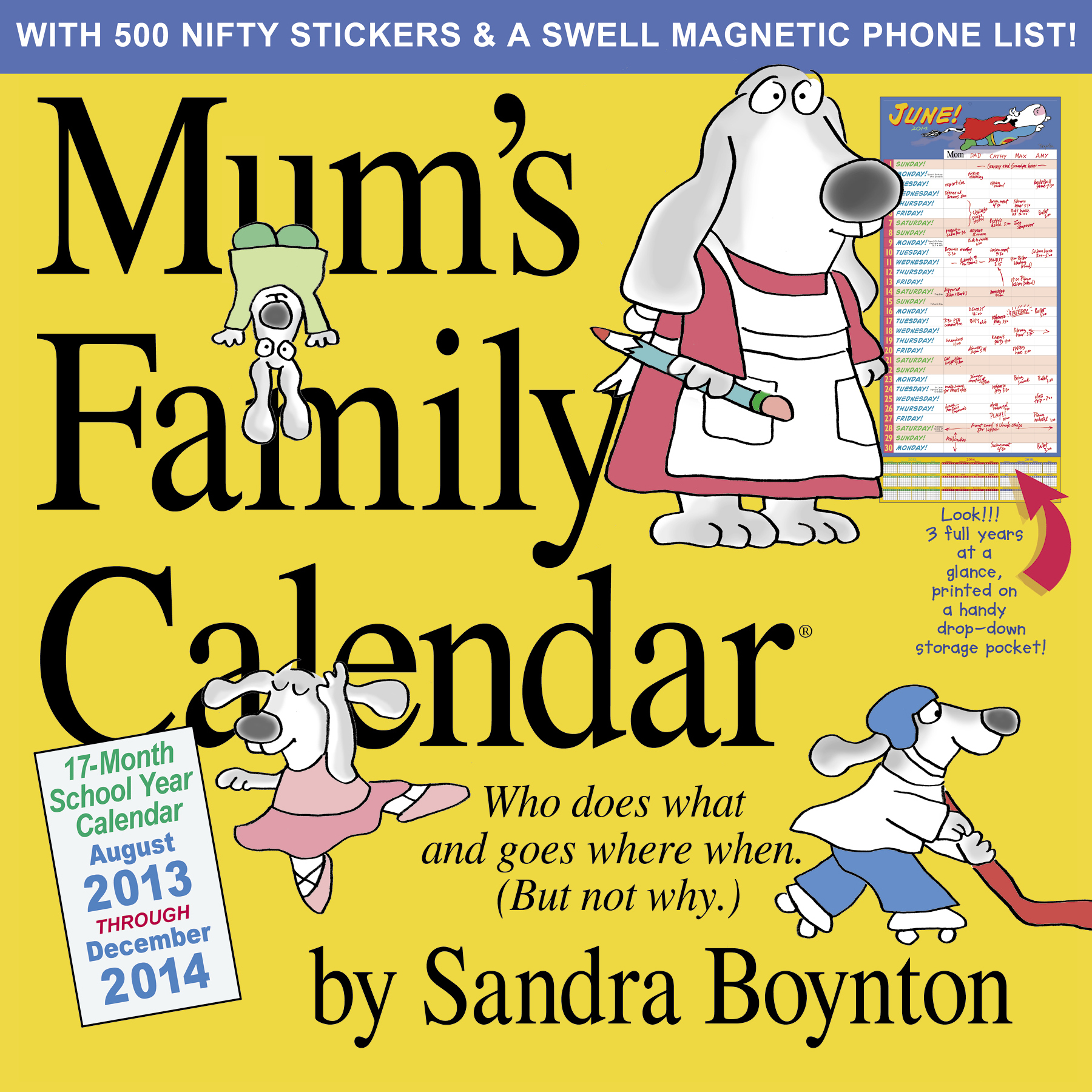 Mum's family Calendar by Sandra Boynton
