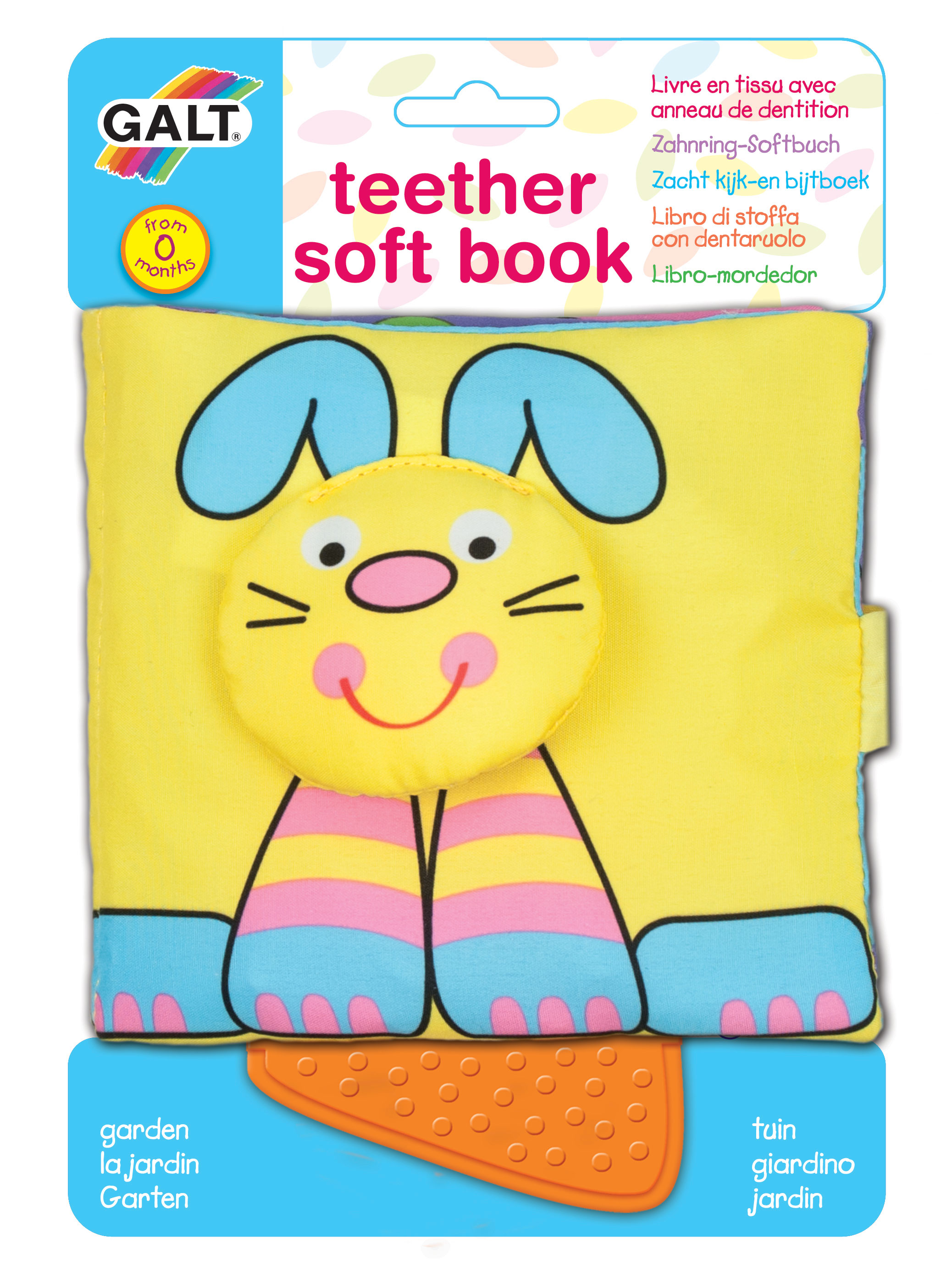 Teether soft book Galt Toys