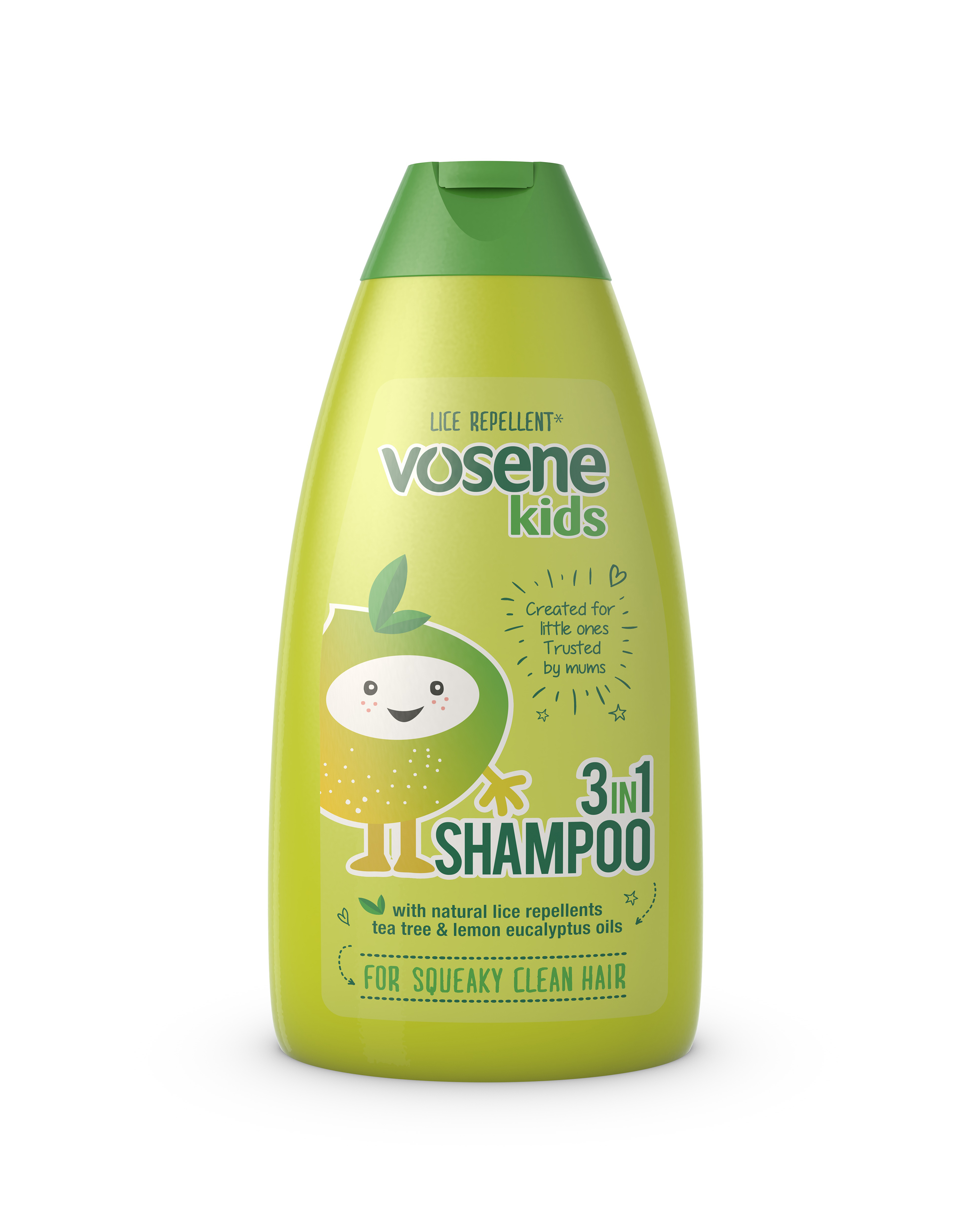 Lice Repellent Vosene Kids 3in1 shampoo