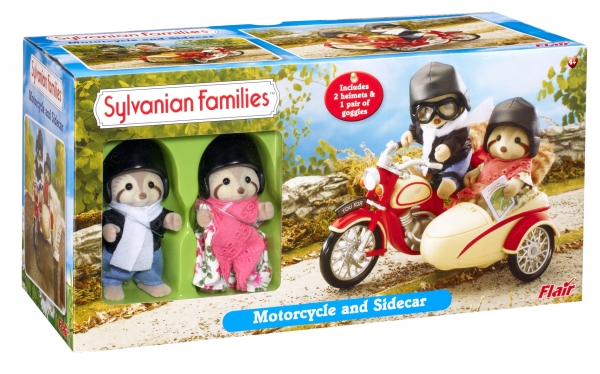 Sylvanian Families motorcycle and sidecar