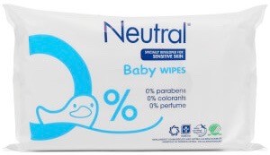 Neutral baby wipes