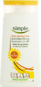Simple suncar lotion