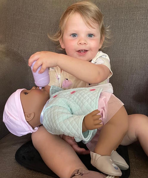 Baby Annabell Leah with Lizzie