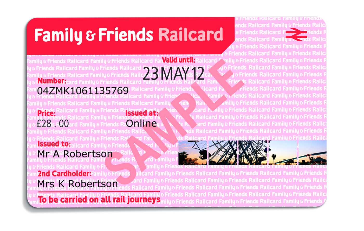 family train travel card
