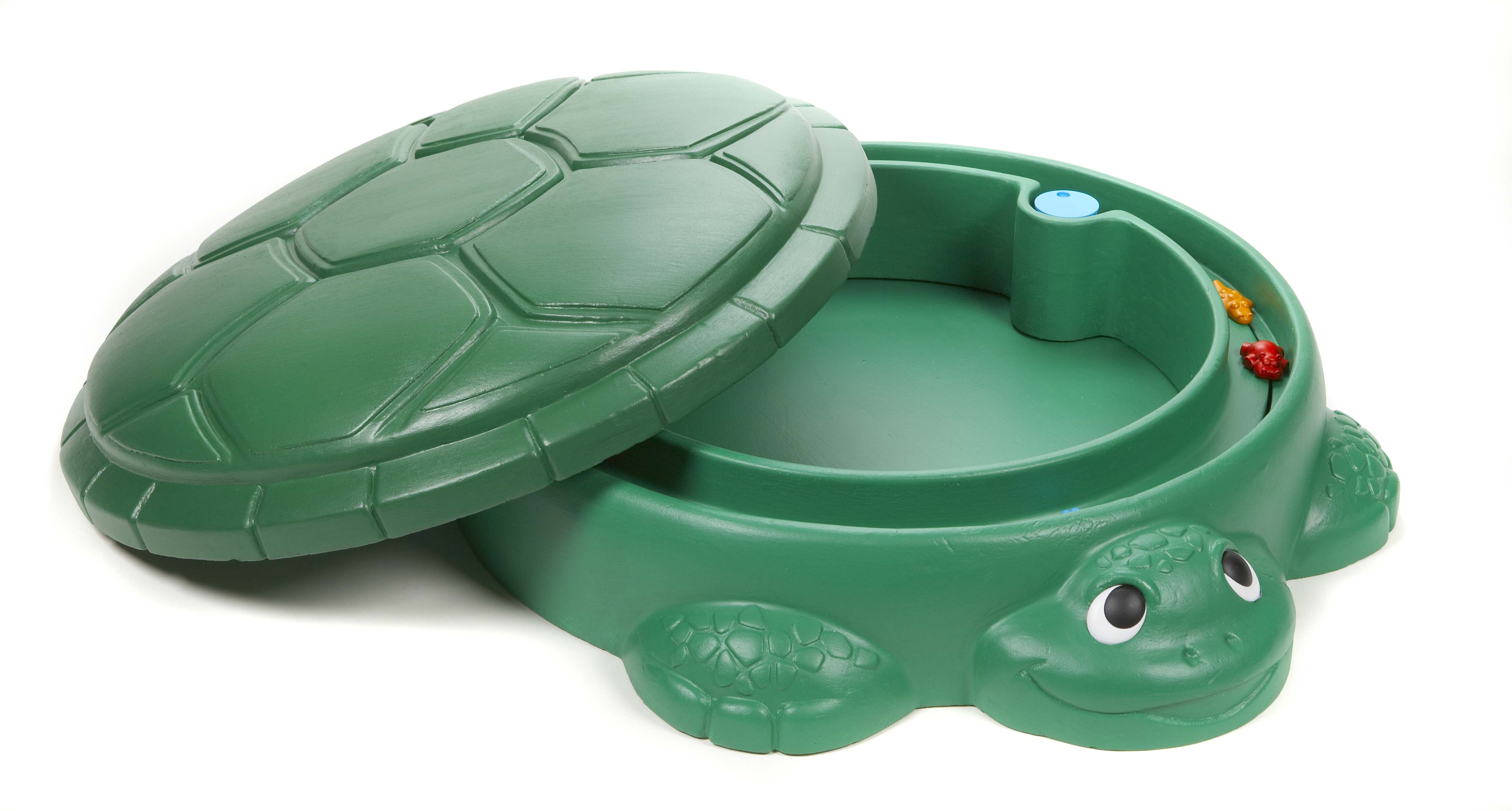 little tikes turtle sandbox with lid