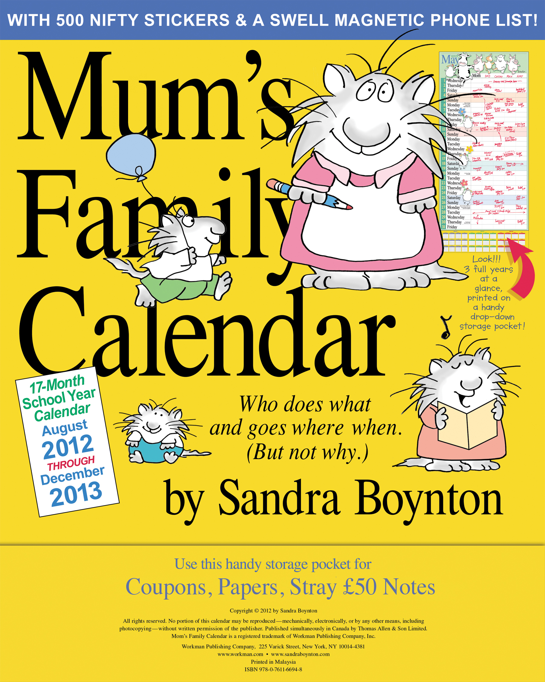 Win A Mum s Family Calendar By Sandra Boynton Parenting Without Tears