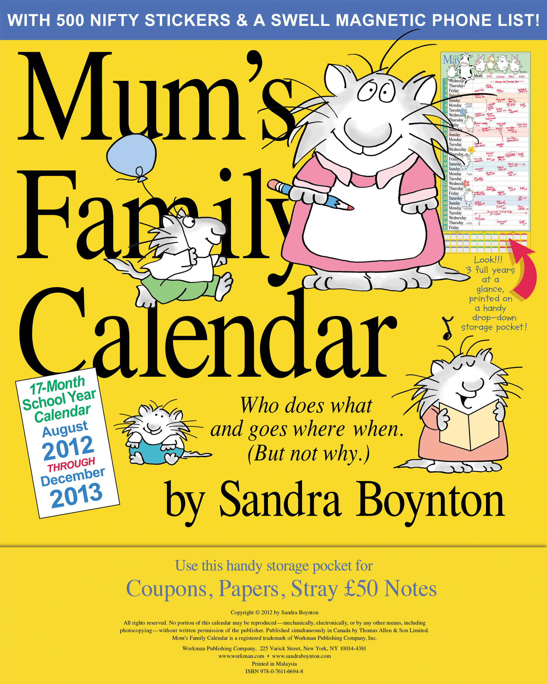 Win A Mum s Family Calendar By Sandra Boynton Parenting Without Tears Win A Mum s Family Calendar By Sandra Boynton Parenting Without Tears