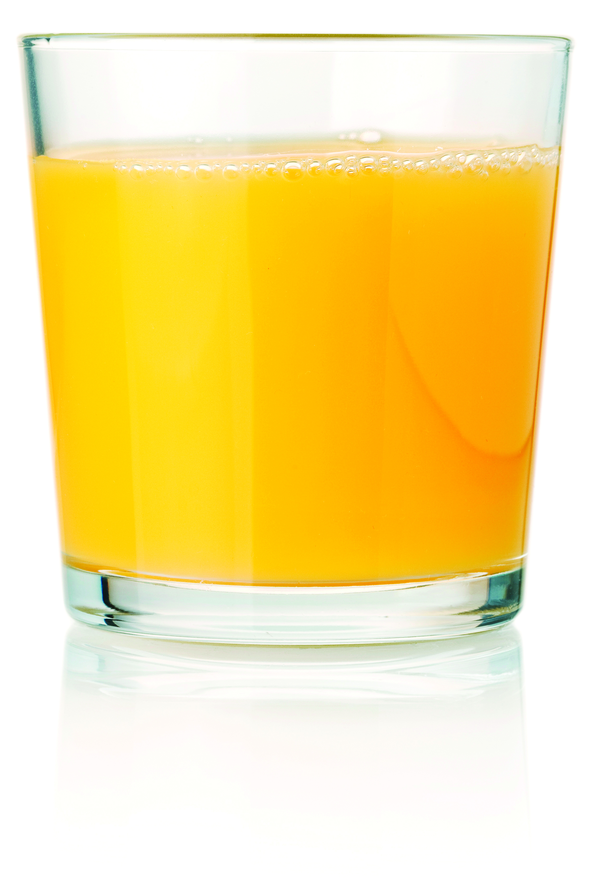 Glass of orange juice