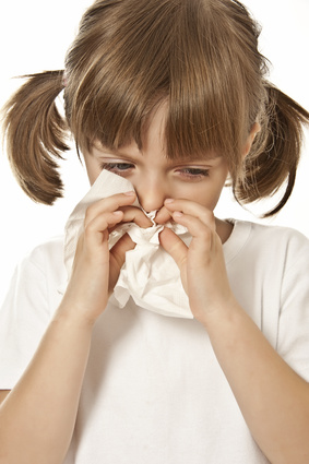 girl with hayfever