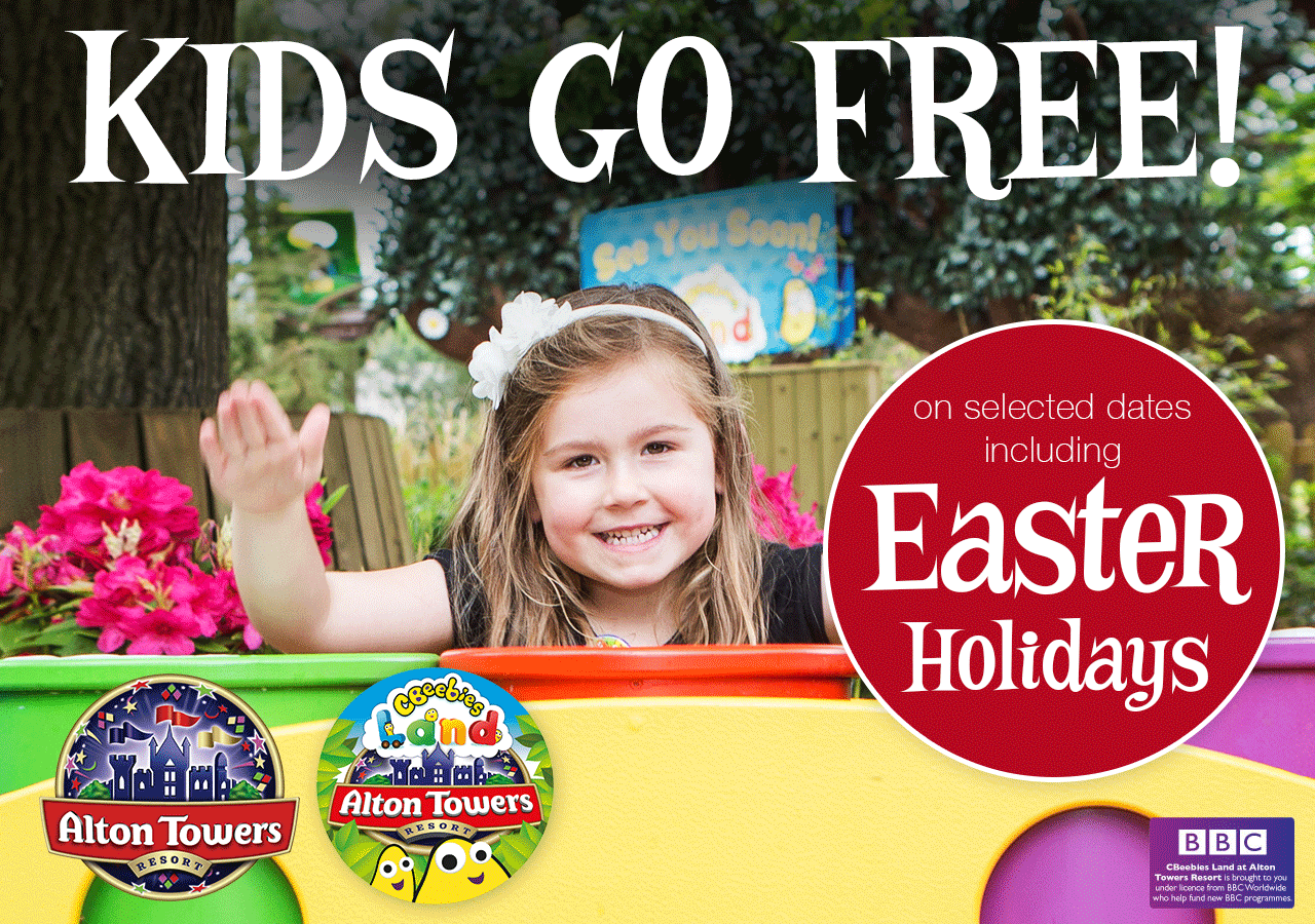 Alton Towers Resort Kids Go Free