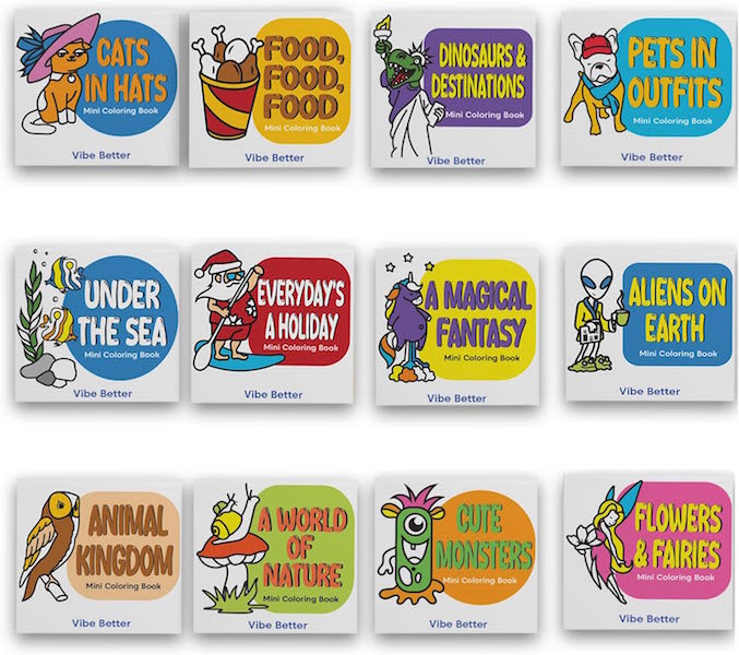 Mini Colouring Books Perfect for Mindfulness and Relaxing