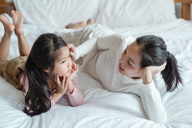 mother and daughter