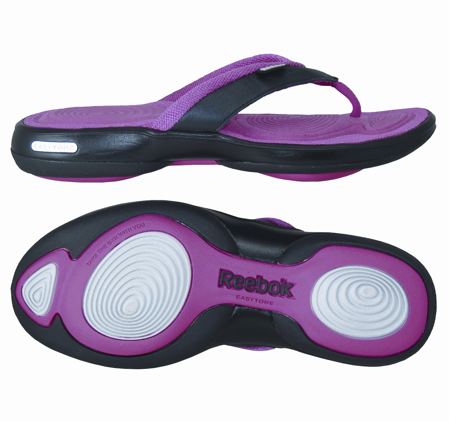 womens reebok easytone flip sandals