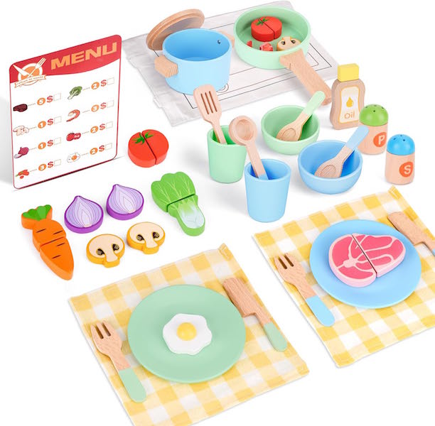 Melover Kitchen Wooden Play Set